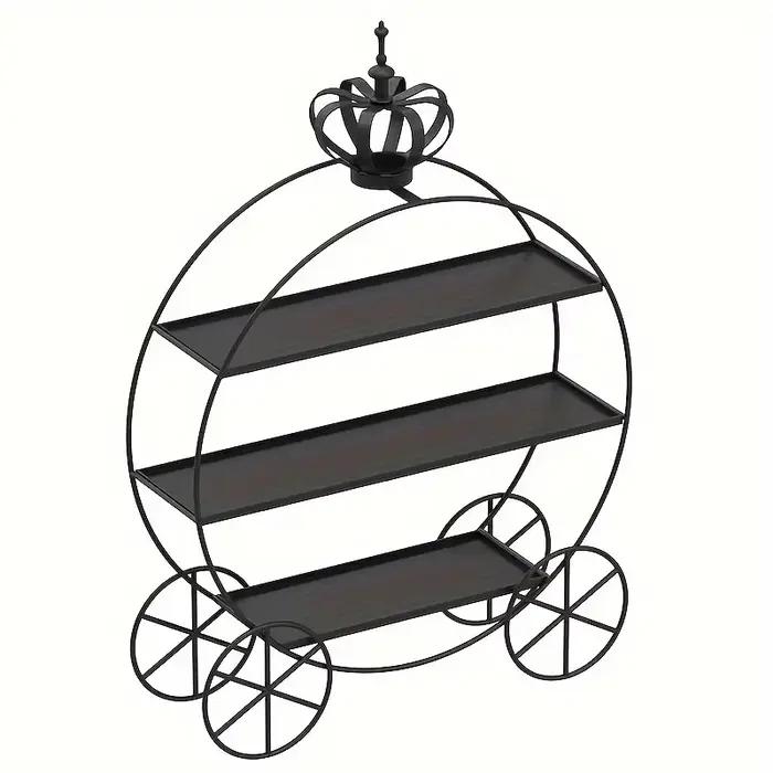 Support à gâteaux au Design de couronne exquis, vitrine de gâteaux de thé de l'après-midi et bonbons