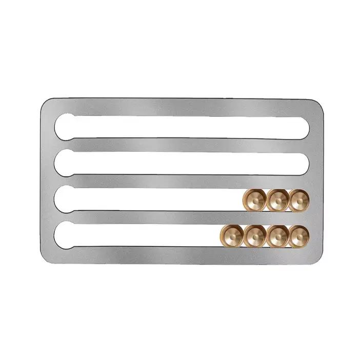 Porte-dosette de café en acier inoxydable, porte-capsules adhésif, montage vertical ou horizontal su