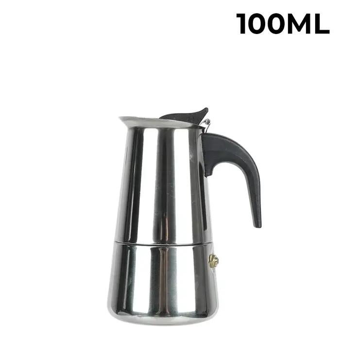 Cafetière Moka en acier inoxydable de qualité supérieure, 2/4/6 tasses, Pot à expresso italien, cuis