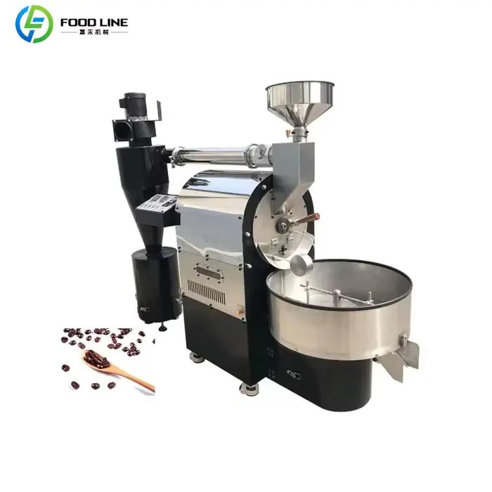 Machine automatique de torréfaction, de broyage et d'emballage de grains de café, machines industrie