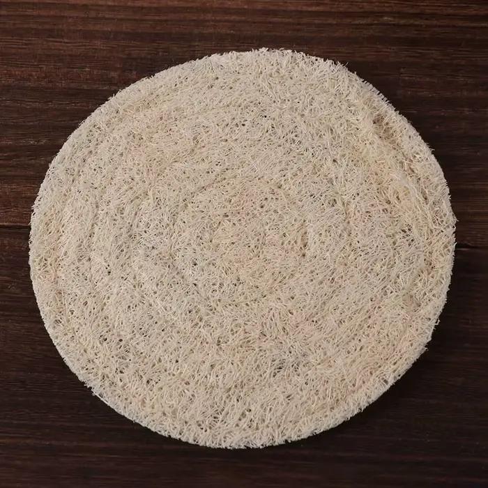 Accessoires pour service à thé : Tapis rond pour tasse à thé, tapis double face naturel pour théière