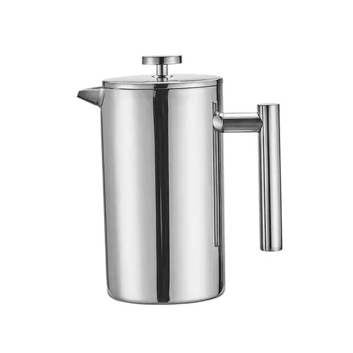 Cafetière à piston française 350 ml en acier inoxydable à double paroi, isolée avec filtre, pour la 