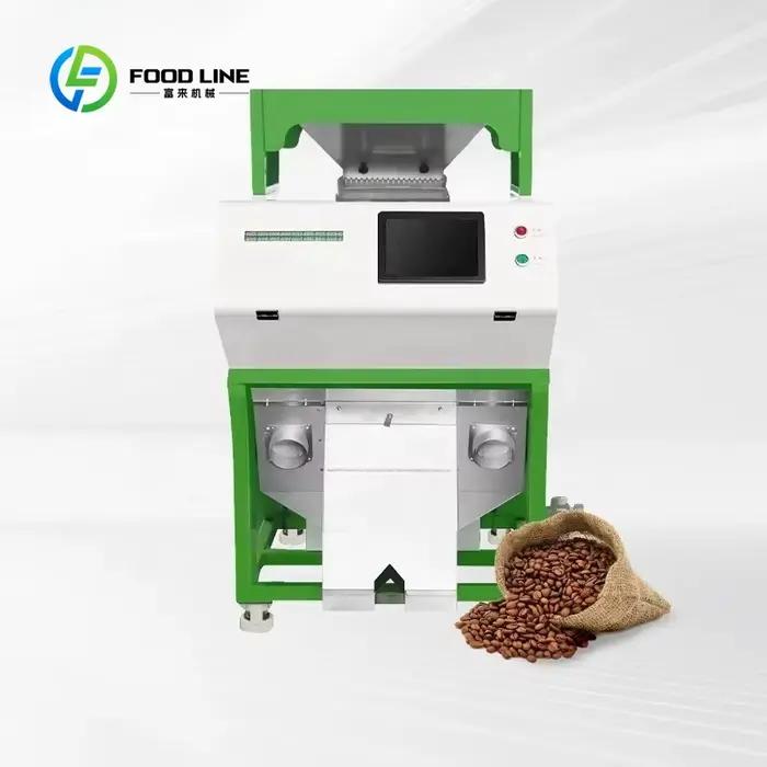 Trieur de couleurs de grains torréfiés de grains de café vert Arabica personnalisé 500-1000 Kg/h Mac