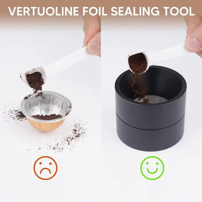 Kit de supplément de capsules Vertuo réutilisables iCafilas pour capsules de ligne Vertuo avec 100 j