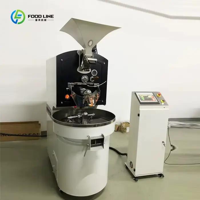 Machine à torréfier les grains de café de type tambour entièrement automatique de 6 kg, personnalisé