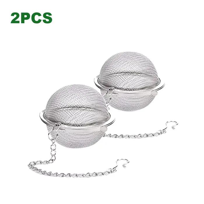 Boule à thé en acier inoxydable, infuseurs à passoire à thé en cuir chevelu, maille extra fine, diff