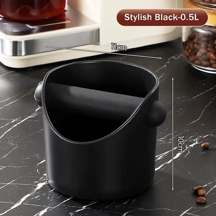 Boîte à café expresso amovible avec barre anti-choc, bac à déchets de café antidérapant avec fonctio