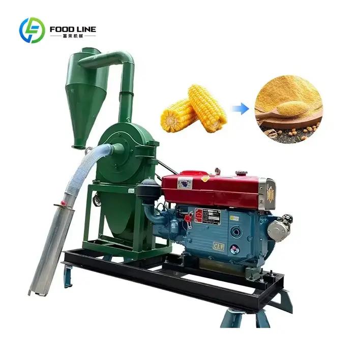 Moulin à céréales portable de petite taille pour maïs, blé et autres grains, adapté aux commerçants 