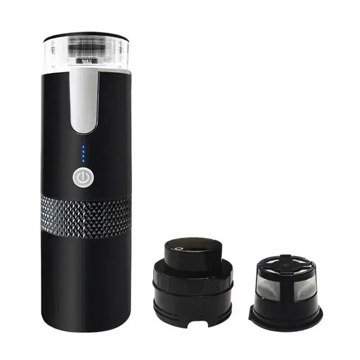Cafetière à capsules électrique Portable, cafetière pour café moulu et café à capsules KCUP sans fon