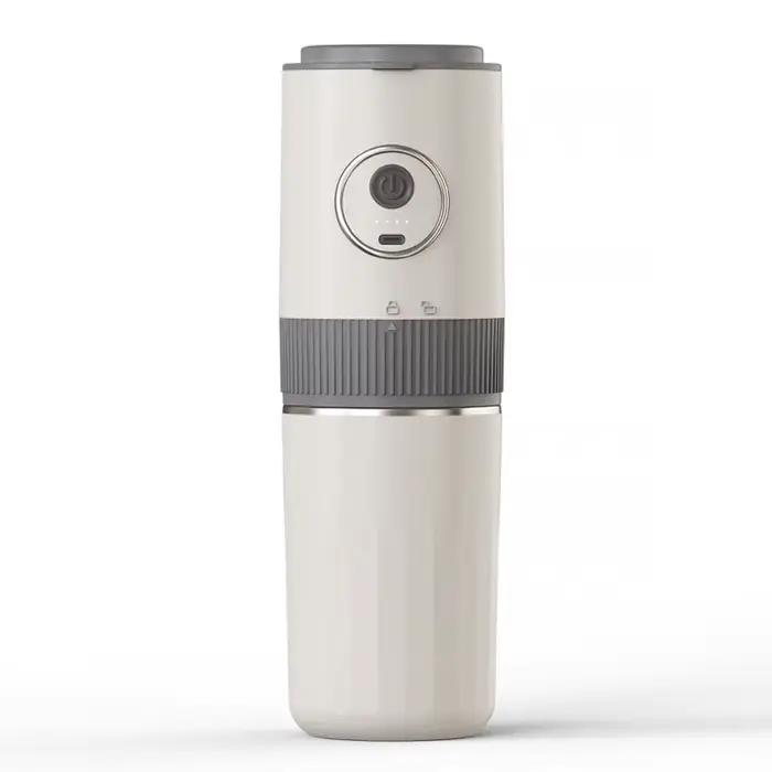 Machine à café tout-en-un idéale pour les voyages - Broyeur intégré, machine à expresso portable et 