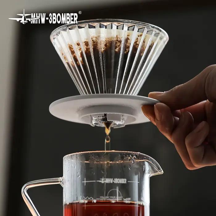 MHW-3BOMBER verser sur les tasses de filtre à café filtres en verre réutilisables accessoires de Bar