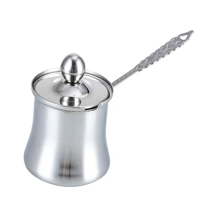 Cafetière turque polyvalente à long manche, bouilloire à thé arabe, pot de fusion pour restaurant ex