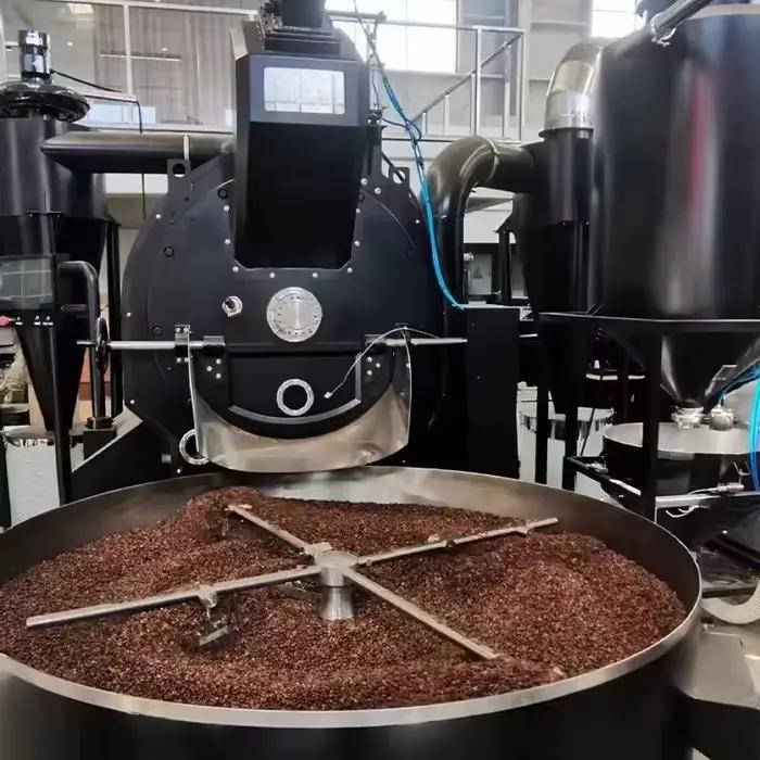 Machine à torréfier le café industrielle de 60 kg, équipement commercial de torréfaction de grains p
