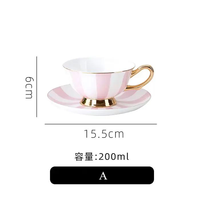 Tasse à café en cristal britannique Sophia China, lait, citron, fleur, tasse à thé, verres avec emba