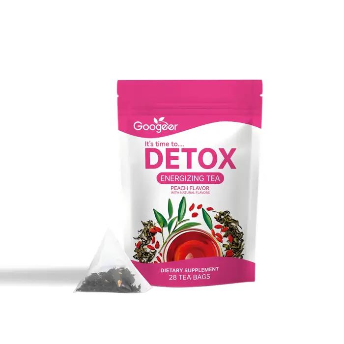 Googeer 28 sachets de thé détoxifiant aux herbes pour soulager l'abdomen, détoxification, soins de s