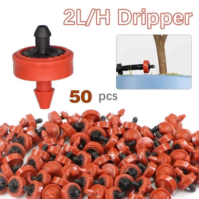 50/100 pièces 2L 4L 8L/H Compensation de pression goutteur 4/7mm perforateur de tuyau système d'irri