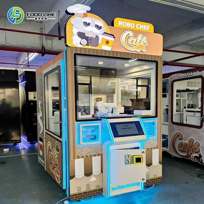 Machine à café automatique commerciale personnalisable, robot barista, équipement de café en libre-s