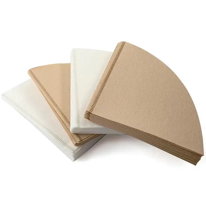 YRP 60 V filtre à café papier compte filtres à café jetables cône naturel filtre non blanchi en form