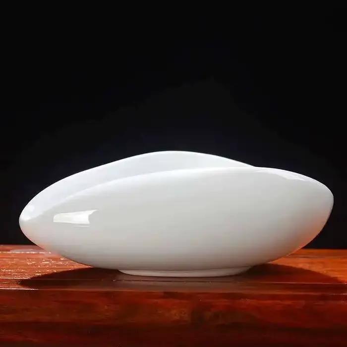 Porcelaine blanche Cha He * Récipient de présentation de thé accessoires de thé Kung Fu plateau à th