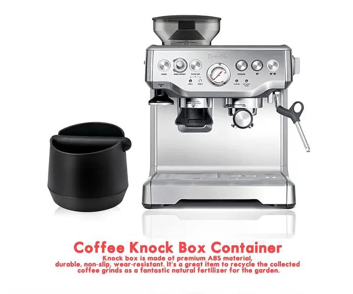 Leeseph-Boîte de Décharge de Résidus de Café, Récipient Non-ALD, Broyage Barista Durable, Boîte de C