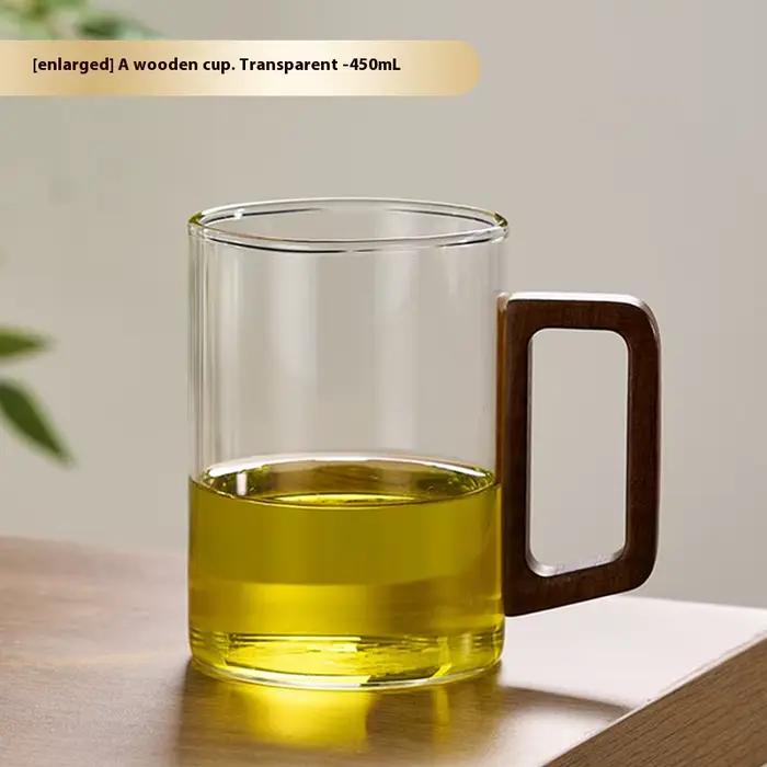 Gianxi tasse à thé en verre tasse de séparation de thé bureau personnel avec poignée ménage résistan