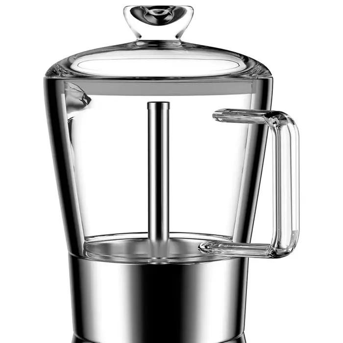 ABKR-Moka – cafetière expresso à Induction, plateau en verre et acier inoxydable, cafetière italienn