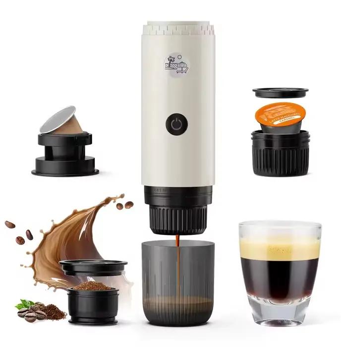 Machine à expresso portable 3-en-1 2026 pour le camping, la randonnée et le bureau, auto-chauffante 