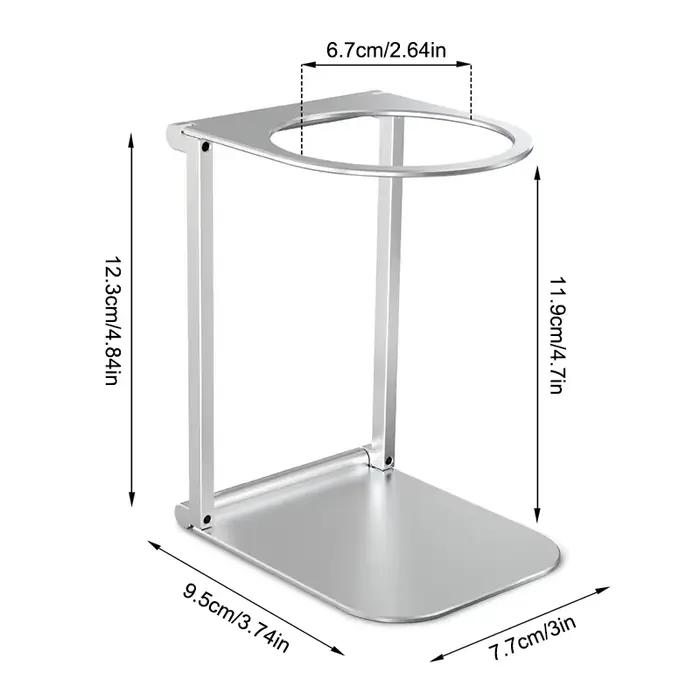 Support à café pratique et rétractable avec base, parfait pour les machines à expresso