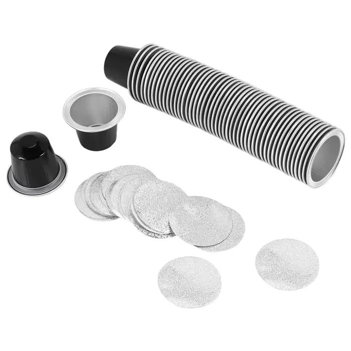 Tendance! 50 ensembles de Capsules de café rechargeables, tasse de Capsules de café jetables, emball
