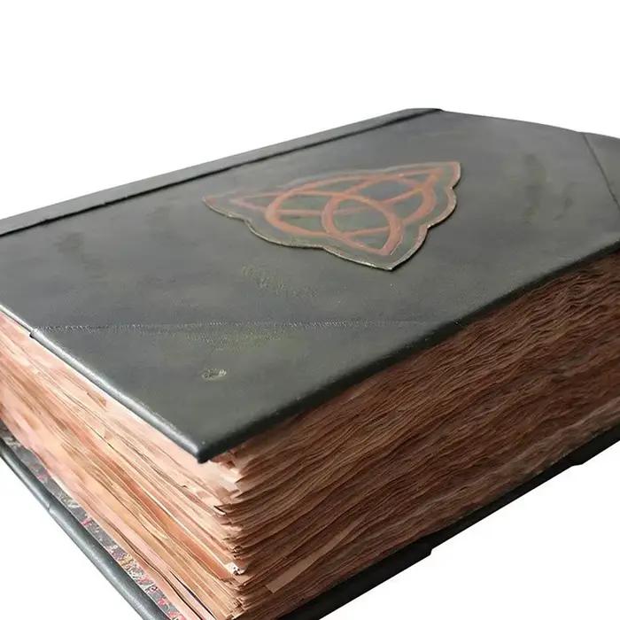 Livre d'ombres à couverture verte, 1 pièce, Journal vierge et ligné, 350 Pages, enregistrements, liv