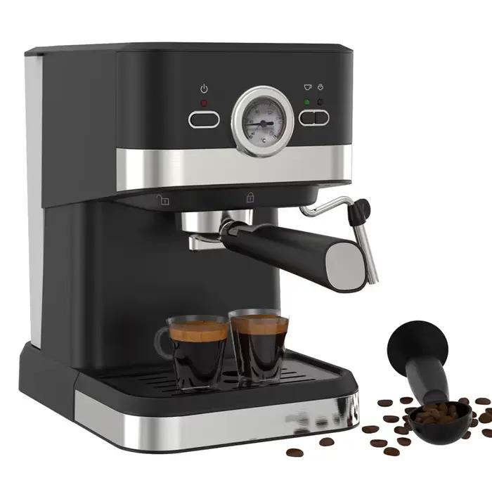 Machine à café expresso semi-automatique avec mousseur à lait intégré, 20 bars, style italien, buse 
