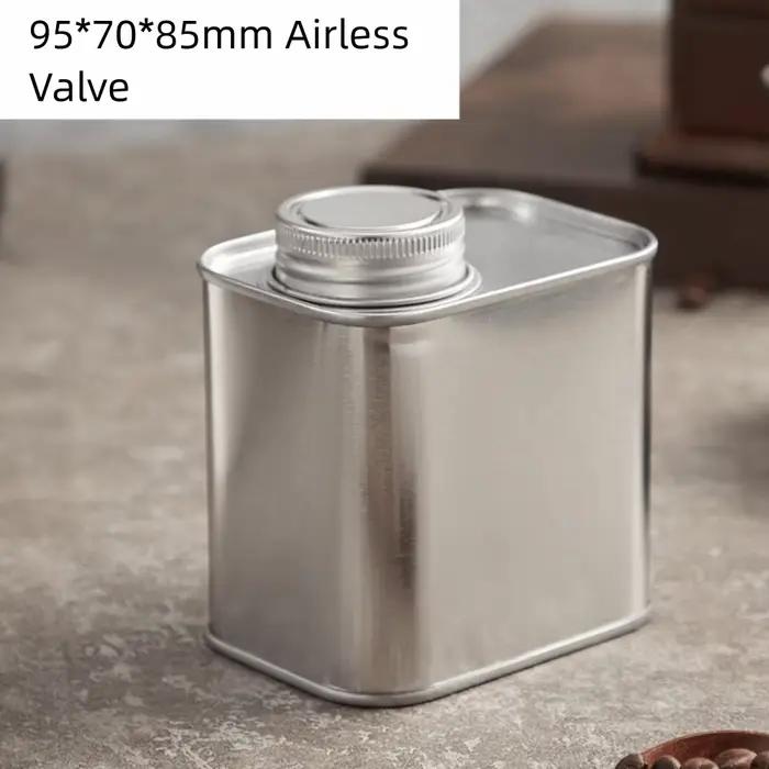 Boîtes de café scellées de grande capacité, échappement unidirectionnel carré, boîte de rangement de