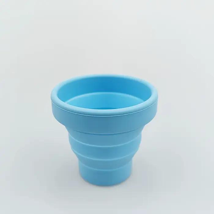 Tasses pliantes sans BPA, tasse d'eau de qualité alimentaire, voyage en Silicone, rétractable, color