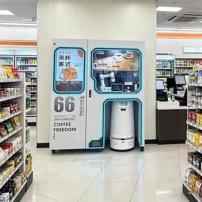 Solution de barista robotique automatisée pour la préparation et la livraison autonome de café, pers