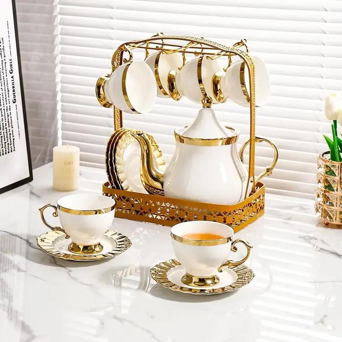 Ensemble de tasses à café en céramique de Style européen moderne-tasses à café de bureau de luxe idé