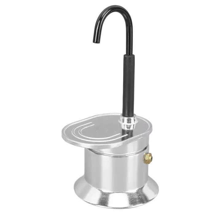 Pot Moka à Tube unique, 1 tasse de 50ML, bec en alliage d'aluminium, cuisinière, cafetière italienne