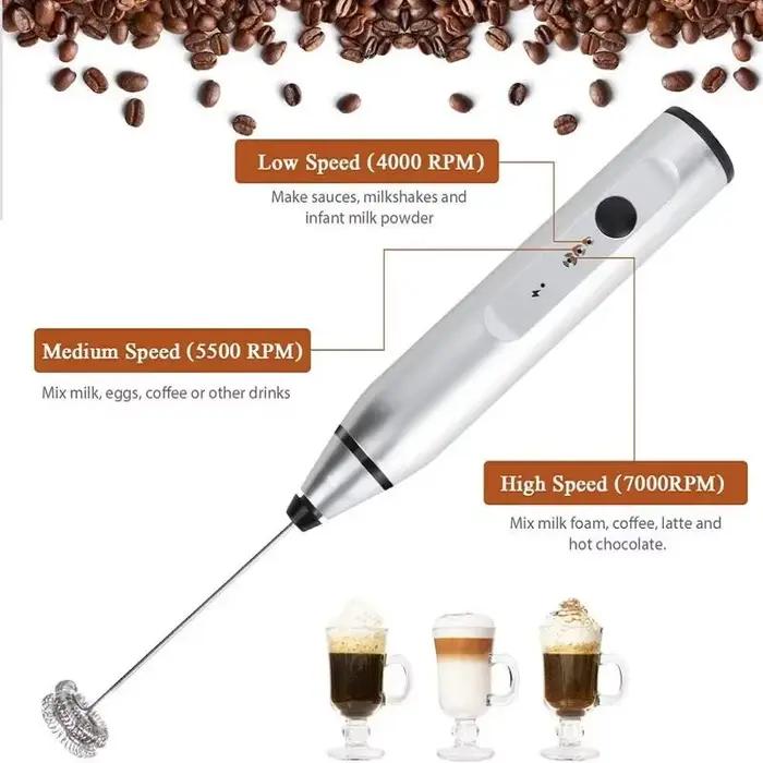 Mousseur à lait électrique portable, mélangeur USB, mini cafetière, fouet, centre commercial, cappuc