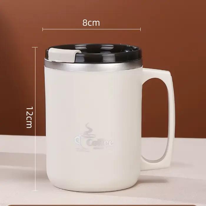 Tasse à café au lait en acier inoxydable, Double paroi, tasses et tasses d'eau isolées thermiques, t