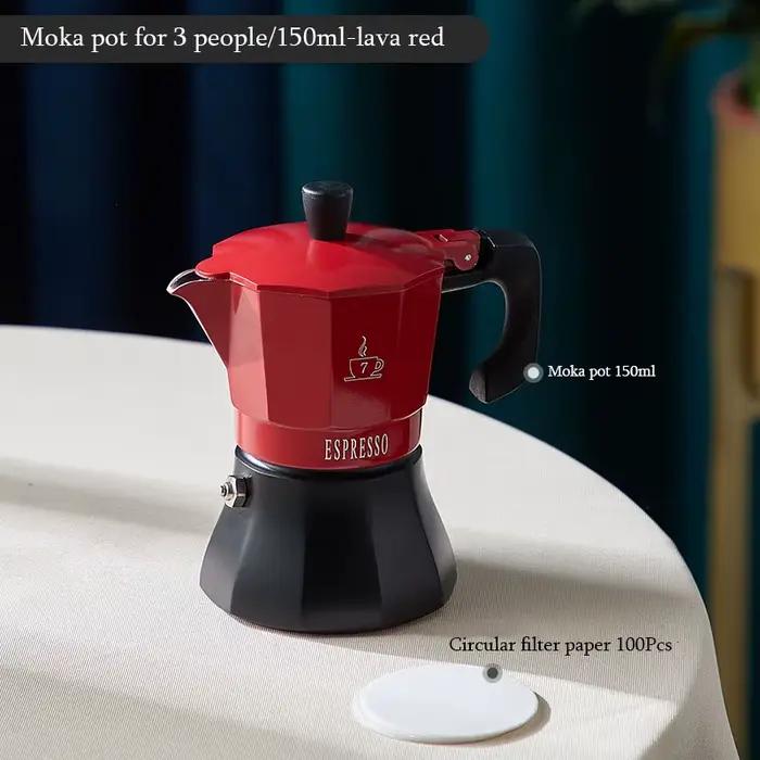 Cafetière Italienne Classique avec Poignée Vintage, Machine à Expresso, Pot Moka, Outils de Brassage