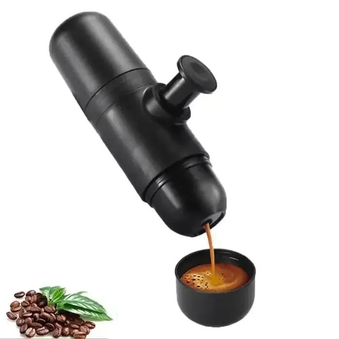 Cafetière portative manuelle - Cafetière expresso compacte de voyage en plein air pour le camping et