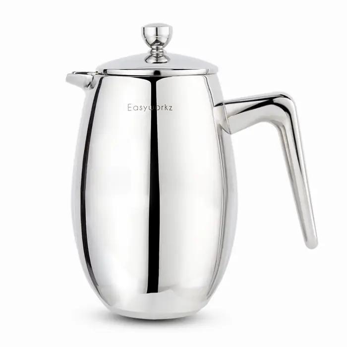 Easyworkz Nando French Press Cafetière thermique isolée à double paroi Cafetiere en acier inoxydable