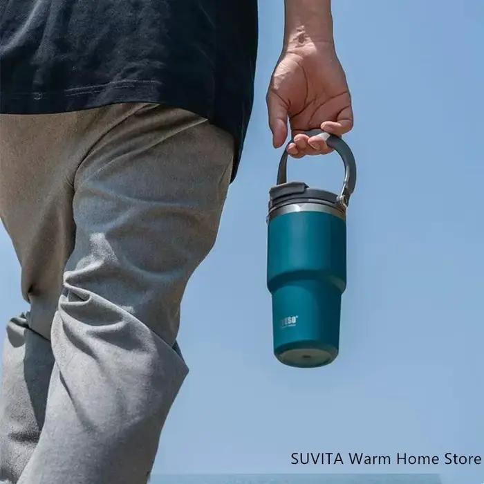 Tyeso – gobelet à café en acier inoxydable, tasse isolée thermique sous vide, grande capacité, Doubl