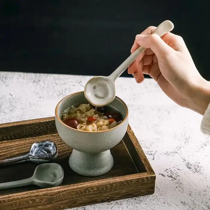 1 pièce de fouet à café en céramique vintage pour le thé de l'après-midi
