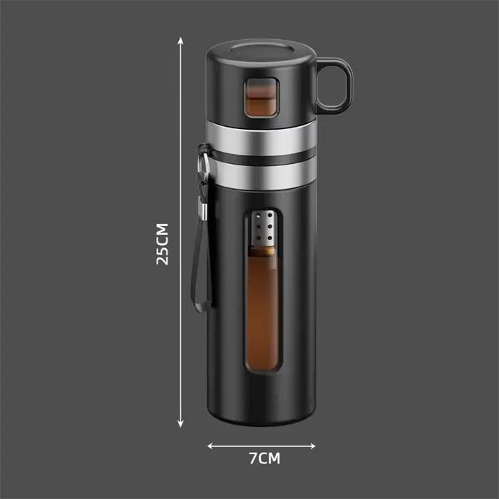 Bouteille d'Eau et de Thé en Verre Borosilicate de 520ml