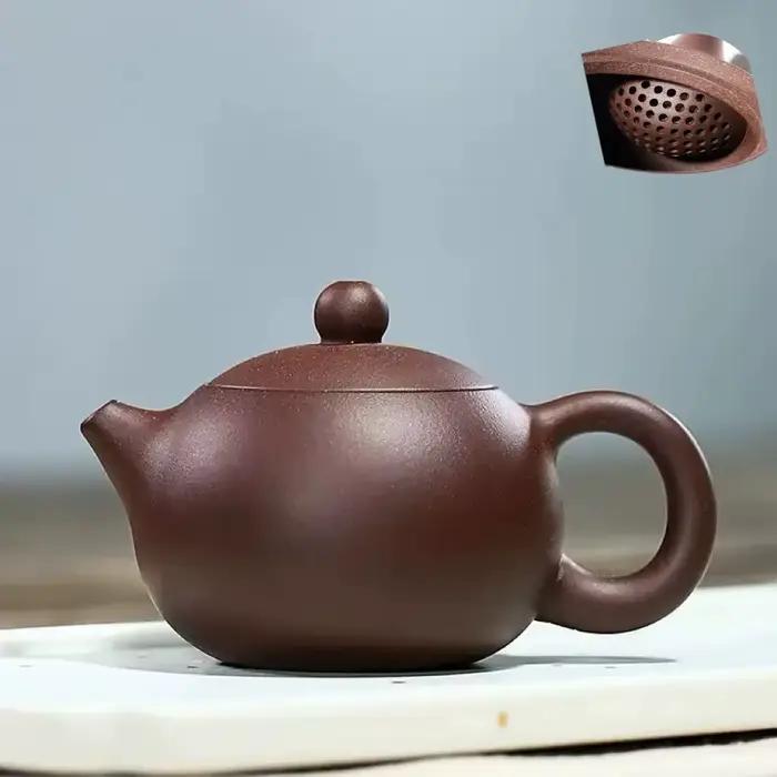 Théière en argile violette Yixing artisanale bleu royal pour moments de détente et occasions spéciales thé pur autentique