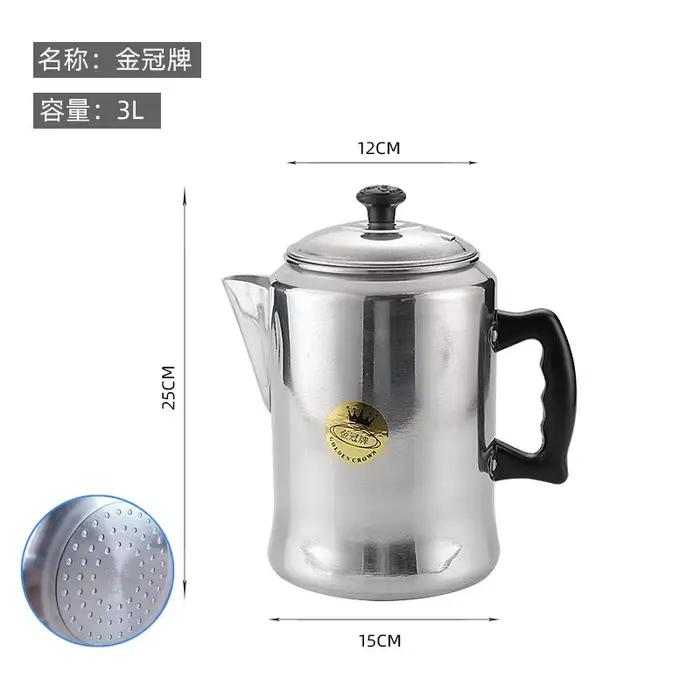 Percolateur à café en aluminium Aixiangru pour café et thé, élégant et durable, idéal pour la maison et les occasions spéciales