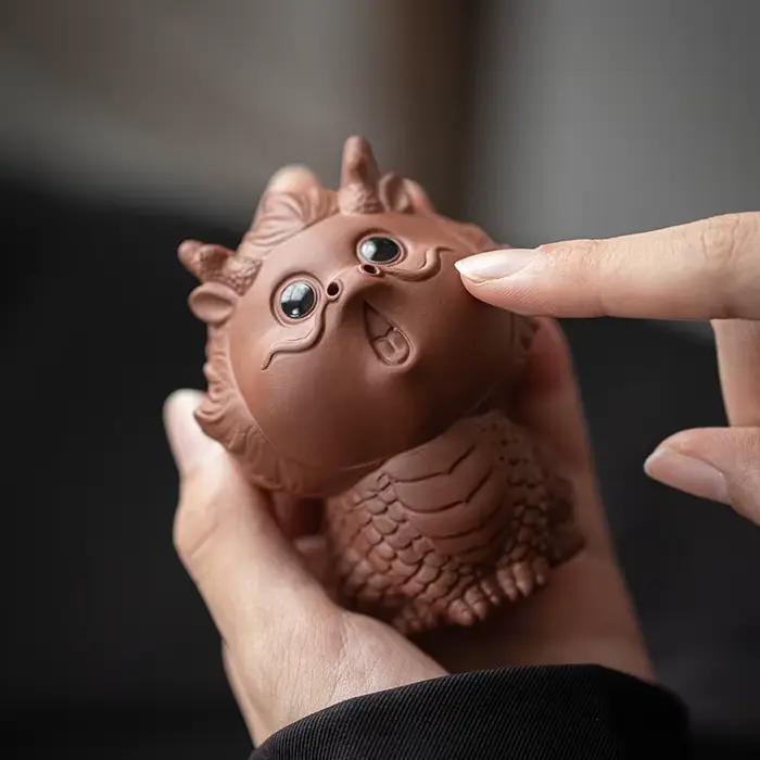 Figurine de thé en argile violette de qualité supérieure