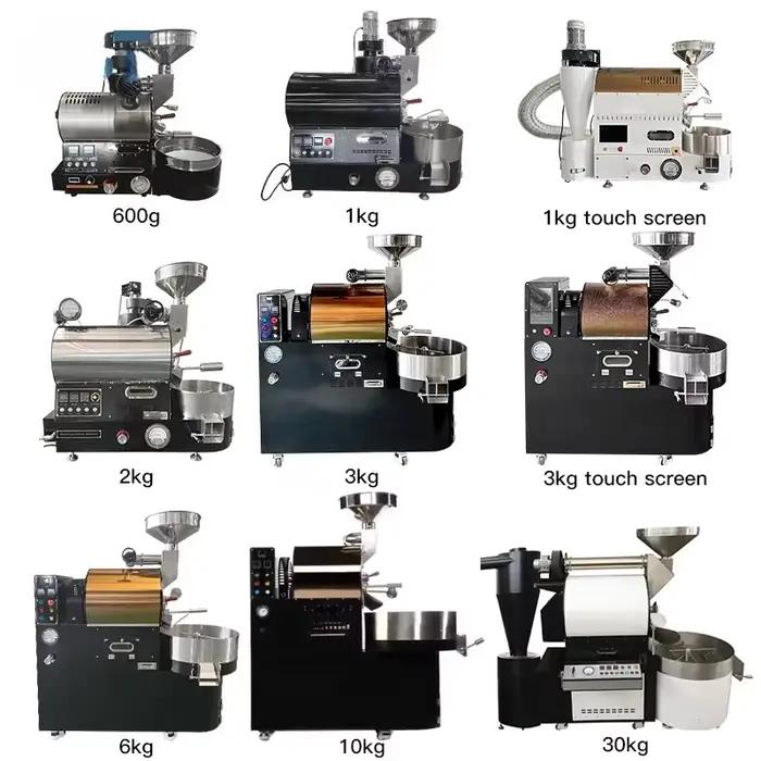 Torréfacteur à café électrique et à gaz double usage personnalisé de 1 kg