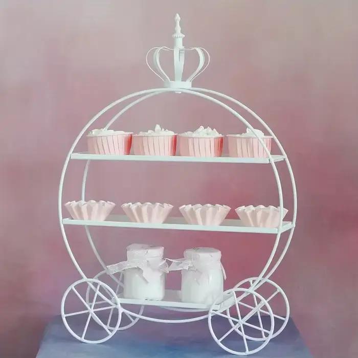 Support à gâteaux au Design de couronne exquis