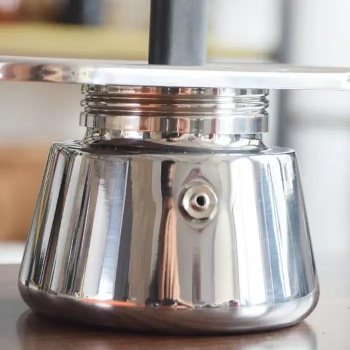 200ML Mini Moka Pot Double Tube 304 acier inoxydable cafetière italienne
